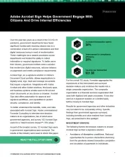Adobe Acrobat Sign Helps Government Engage With Citizens and Drive Internal Efficiencies 