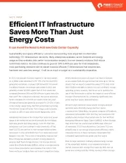 Efficient IT Infrastructure Saves More Than Just Energy Costs 