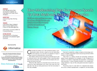 eGuide: How Modernizing Data Governance Speeds Up Data Mesh and Data Fabric Adoption