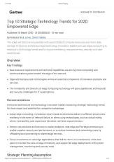 Gartner Research: Edge Strategy Tech Trends