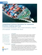 How CargoSmart Improved Decisions with Analytics, IoT