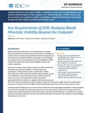 IDC: Key Requirements for EDR 