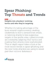 Spear Phishing: Top Threats and Trends 