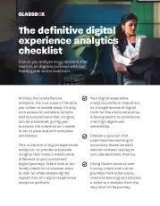 The Definitive Digital Experience Analytics Checklist 