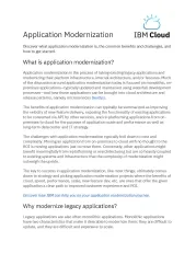 Understanding the Truths About Application Modernization 