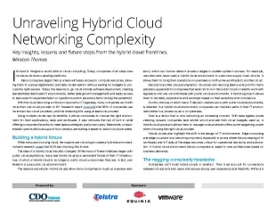 Unraveling Hybrid Cloud Networking Complexity 