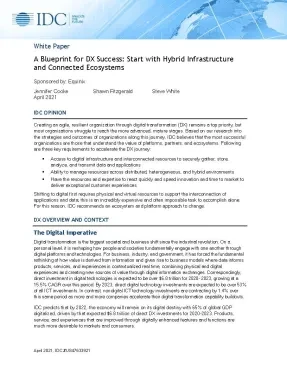 A Blueprint for DX Success: Start With Hybrid Infrastructure and Connected Ecosystems