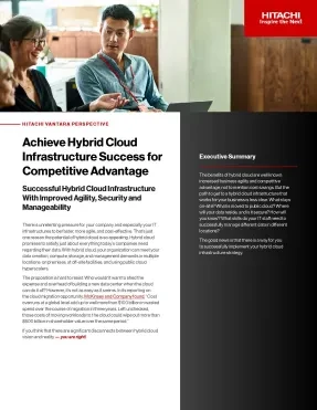 Achieve Hybrid Cloud Infrastructure Success for Competitive Advantage
