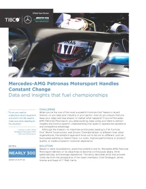 Data in F1: The Mercedes-AMG Petronas Motorsport Experience