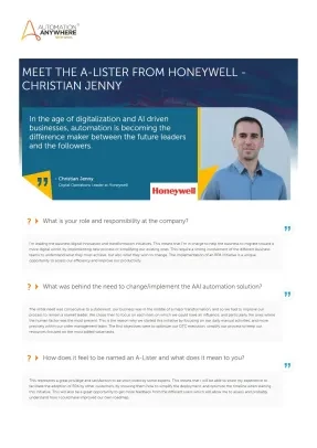 How Honeywell Is Using Automation To Lead