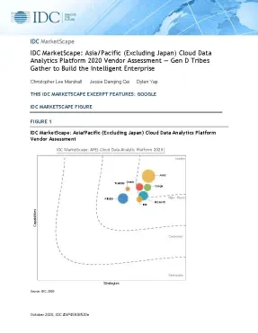 IDC Marketscape: APEJ Cloud Data Analytics Platform 2020 Vendor Assessment of Google