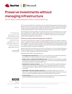 Preserve Investments Without Managing Infrastructure