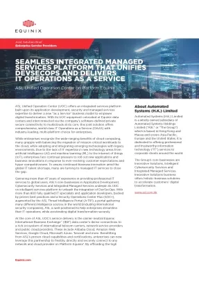 Seamless Integrated Managed Services Platform That Unifies DevSecOps and Delivers IT Operations as a Service