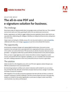 The All-in-One PDF and E-signature Solution for Business