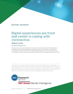 The Pandemic Impact on Digital Experiences
