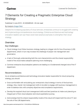 What Makes an Enterprise Cloud Strategy Pragmatic